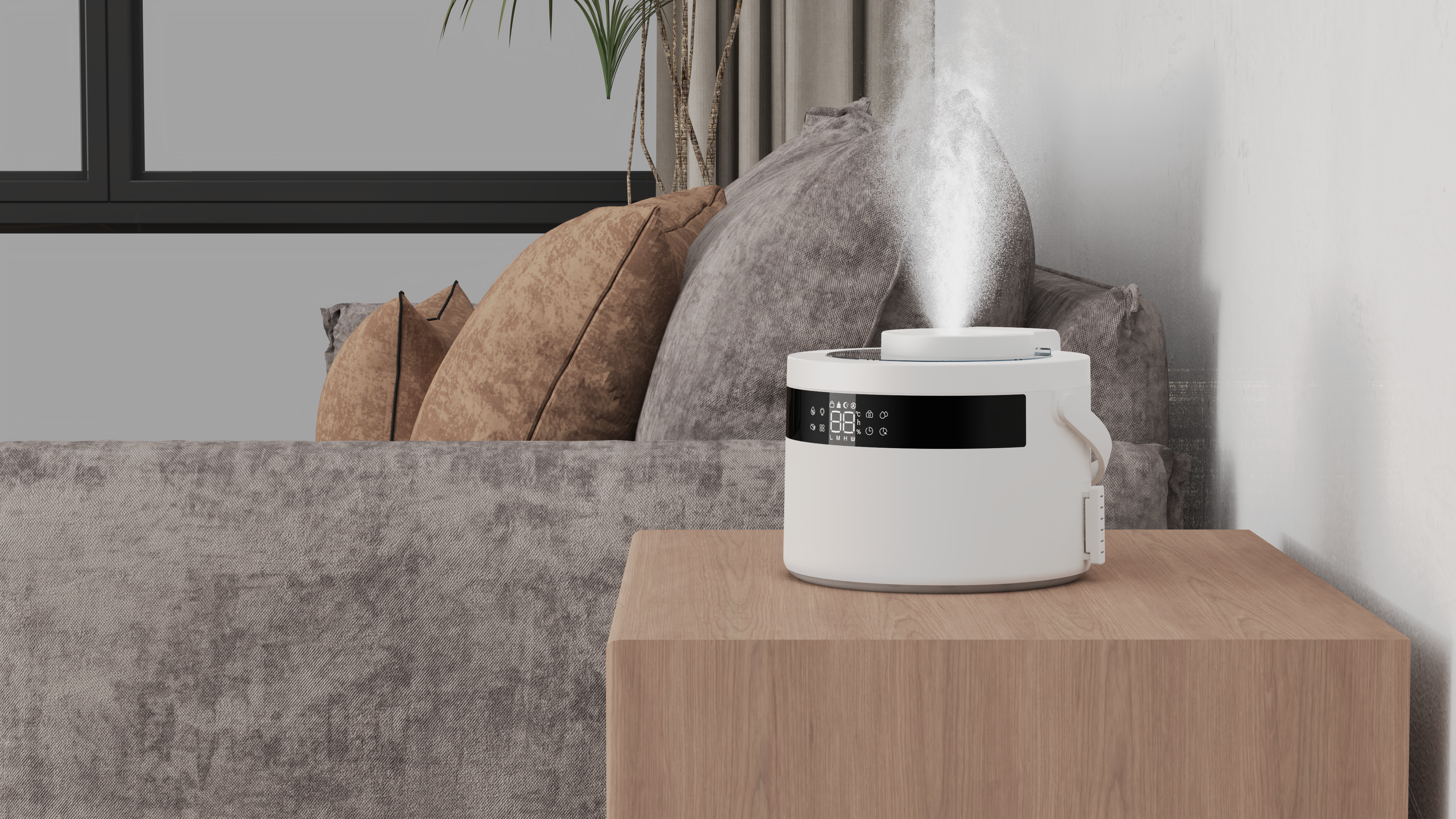 does a humidifier need to be higher