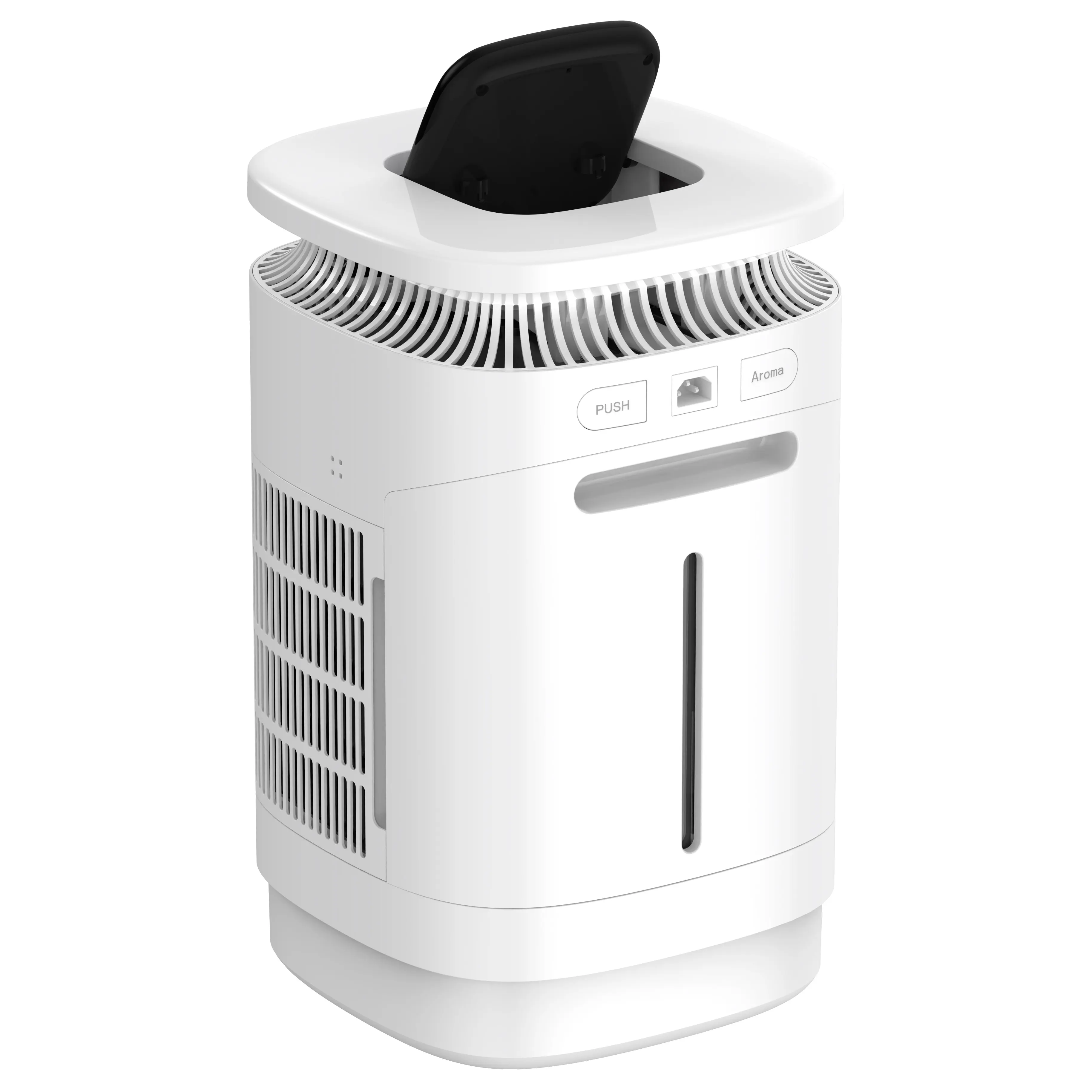 air washer auxiliary water tank with water level gauge