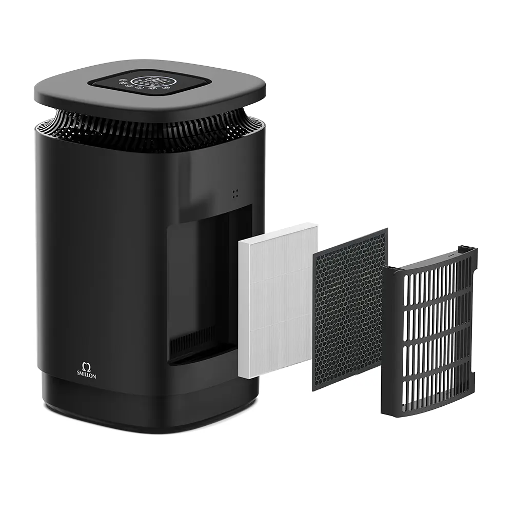 4-in-1 air washer the 3-layer filters on the right side